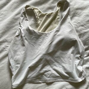 Athleta White Sports Bra with Racerback Design